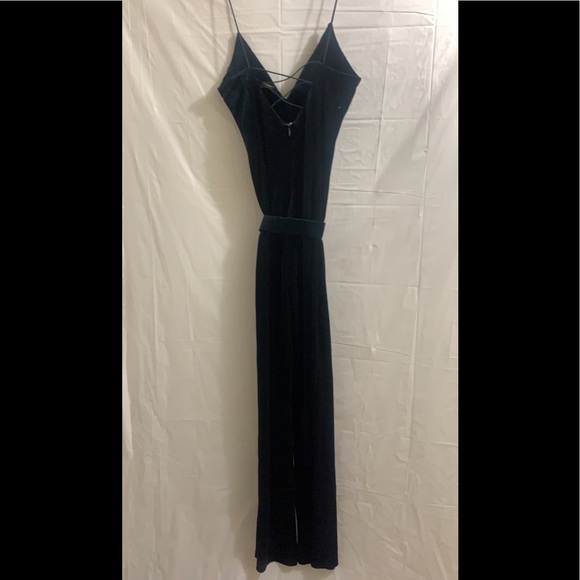 NWT JLUXLABEL black Beautiful Sexy Velvet Jumpsuit - Picture 4 of 8